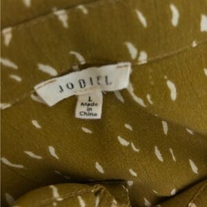 Jobiel Mustard Yellow Patterned Top